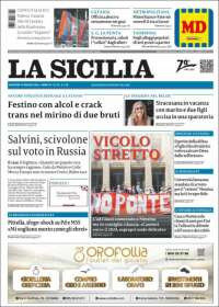 Portada de La Sicilia (Italia)