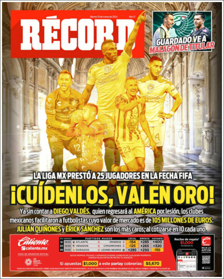 Portada de Record (México)