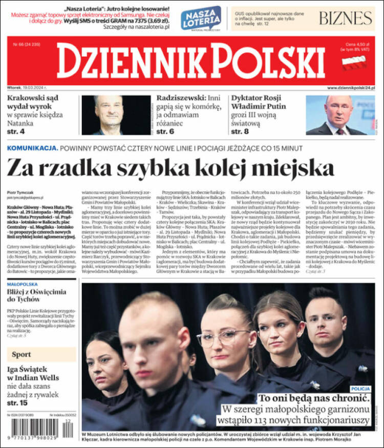 Portada de Dziennik (Polonia)