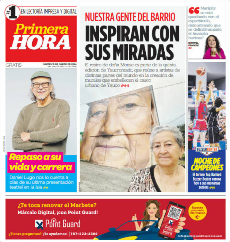 Portada de Primera Hora (Puerto Rico)