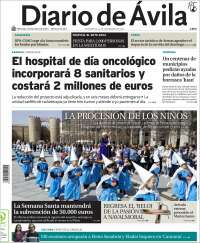 Portada de Diario de Ávila (España)