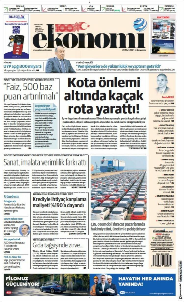 Portada de Dünya (Turqu&iacute;a)