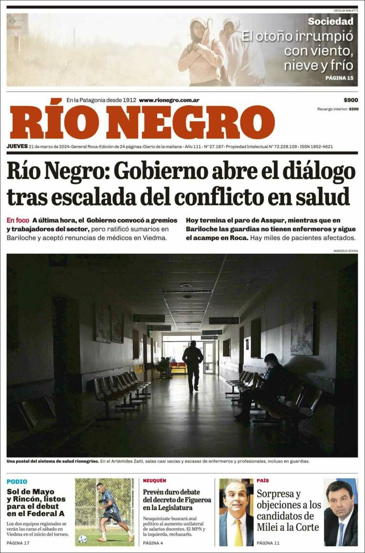 Portada de Rio Negro (Argentina)