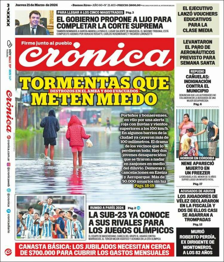 Portada de La Voz del Chaco (Argentina)