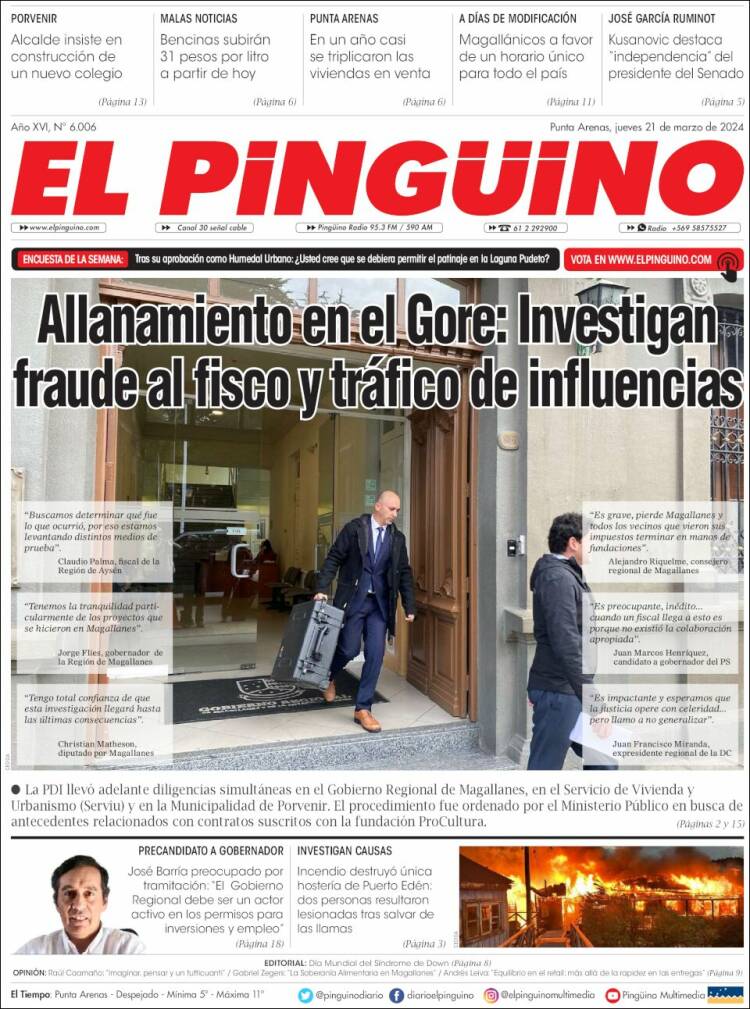 Portada de El Pingüino (Chile)