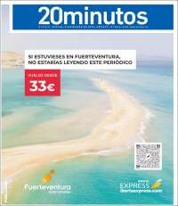 Portada de 20 Minutos - Madrid (España)