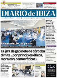 Portada de Diario de Ibiza (España)