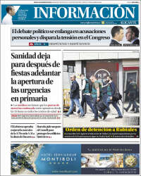 Portada de Diario Información (España)