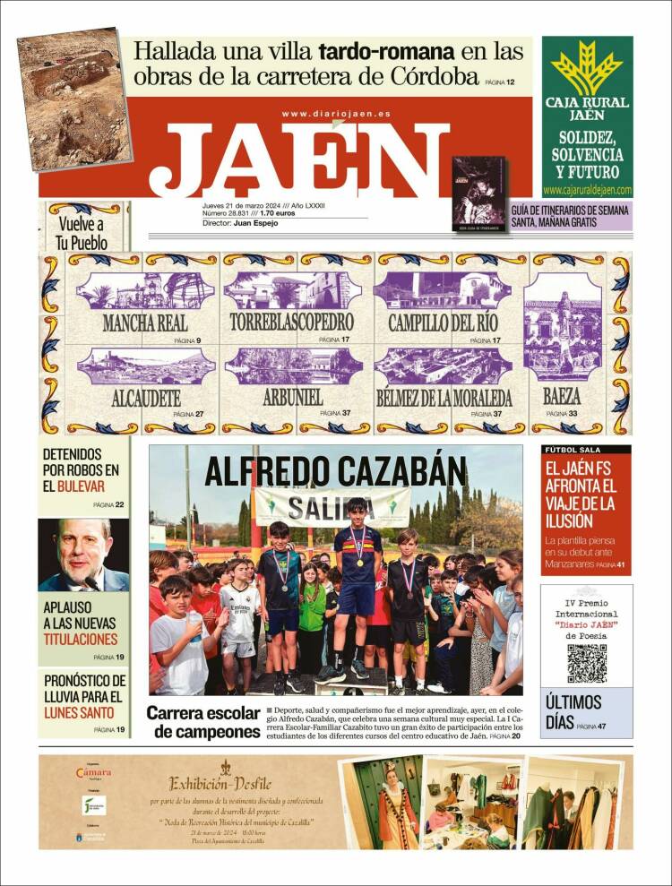 Portada de Diario Jaén (España)