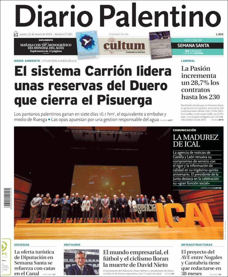 Portada de Diario Palentino (España)