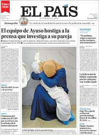 Portada de El País (España)