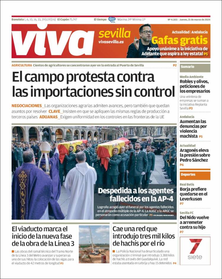 Portada de Viva Sevilla (España)