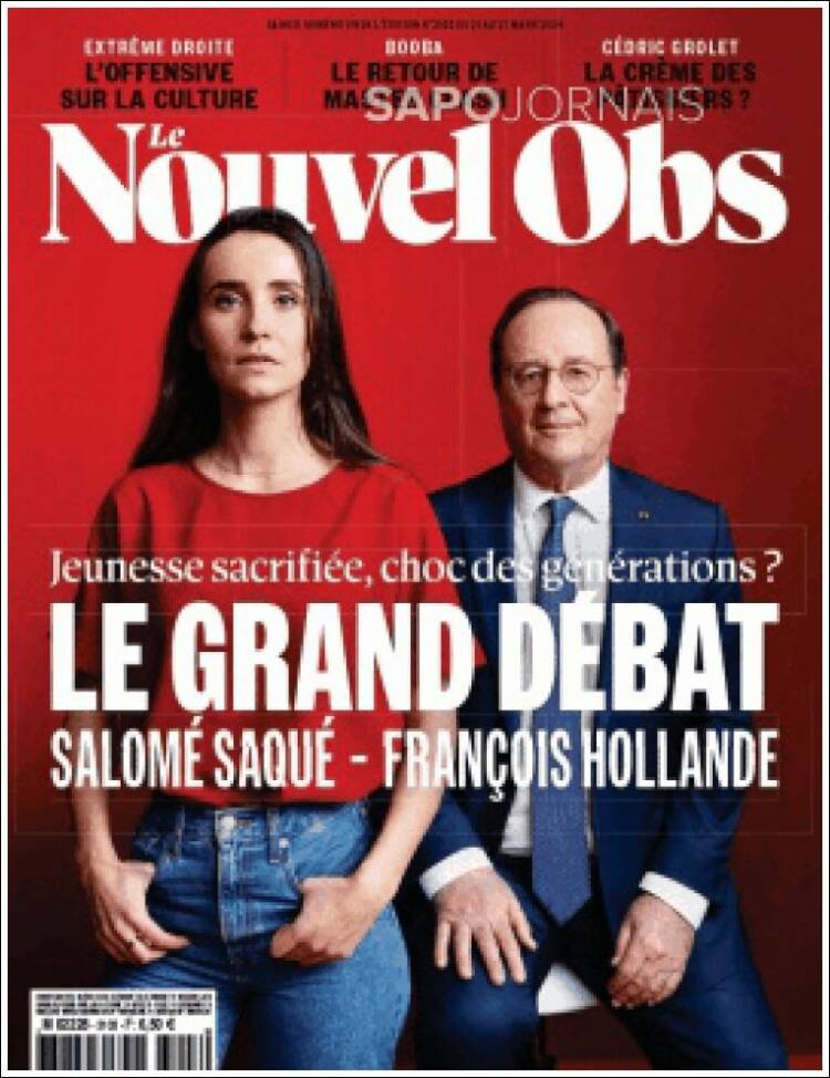 Portada de Le Nouvel Observateur (Francia)