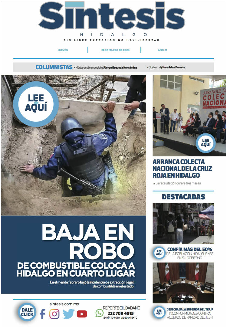 Portada de Sistesis - Hidalgo (México)