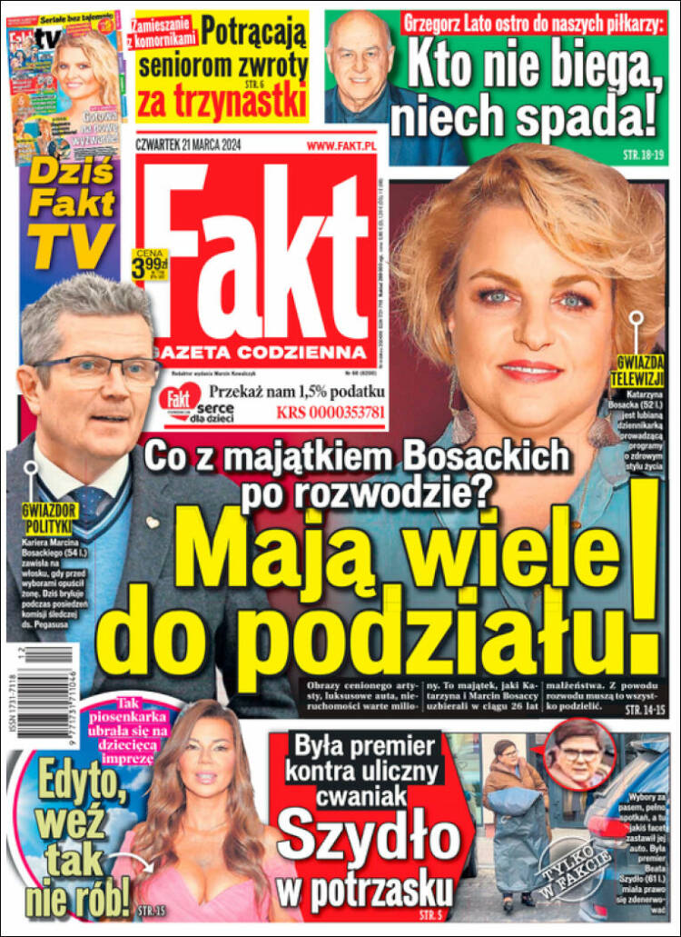 Portada de Fakt (Polonia)