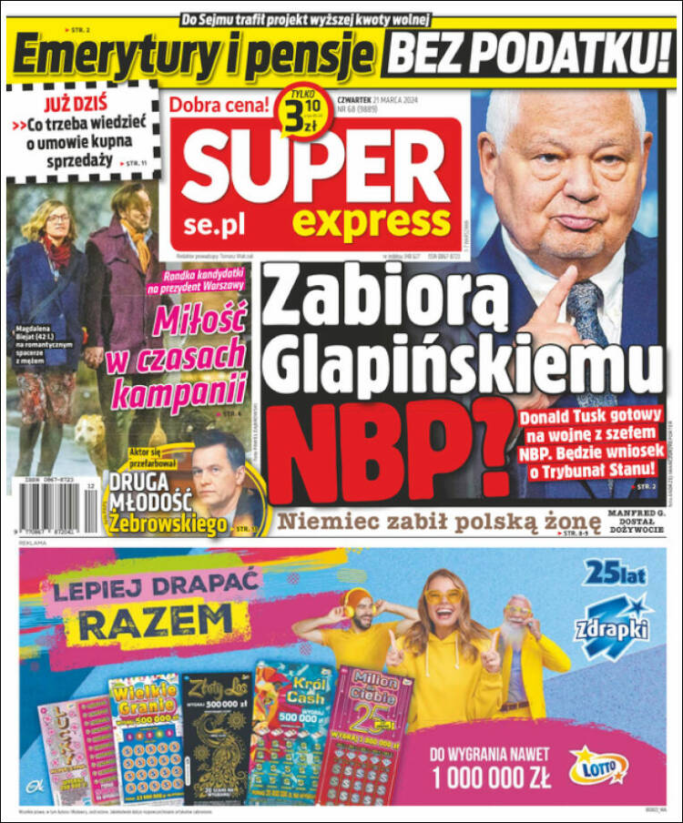 Portada de Super Express (Polonia)