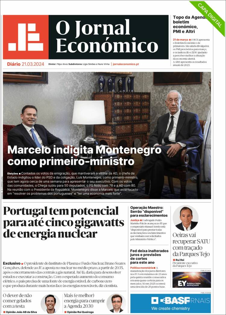 Portada de Oje (Portugal)