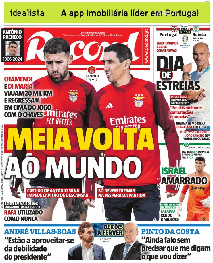 Portada de Record (Portugal)