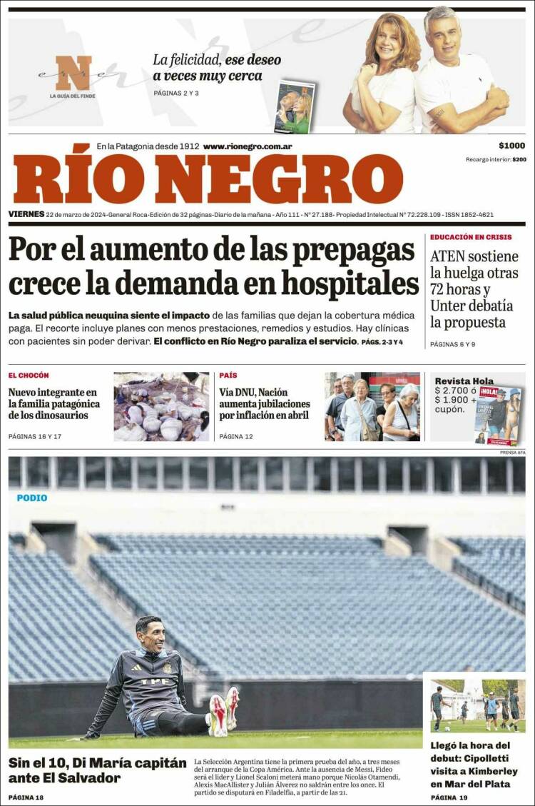 Portada de Rio Negro (Argentina)