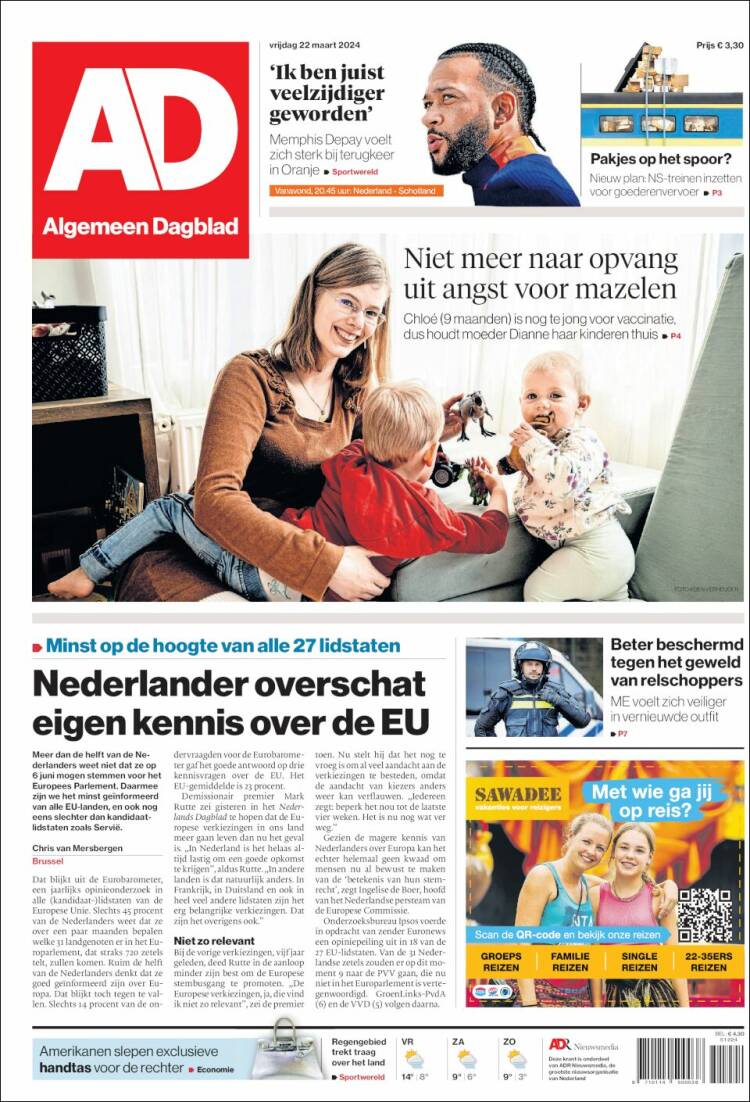 Portada de AD (Pa&iacute;ses Bajos)