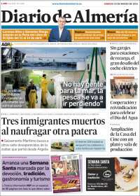 Portada de Diario de Almería (España)