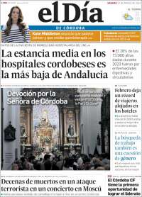 Portada de El Día de Córdoba (España)