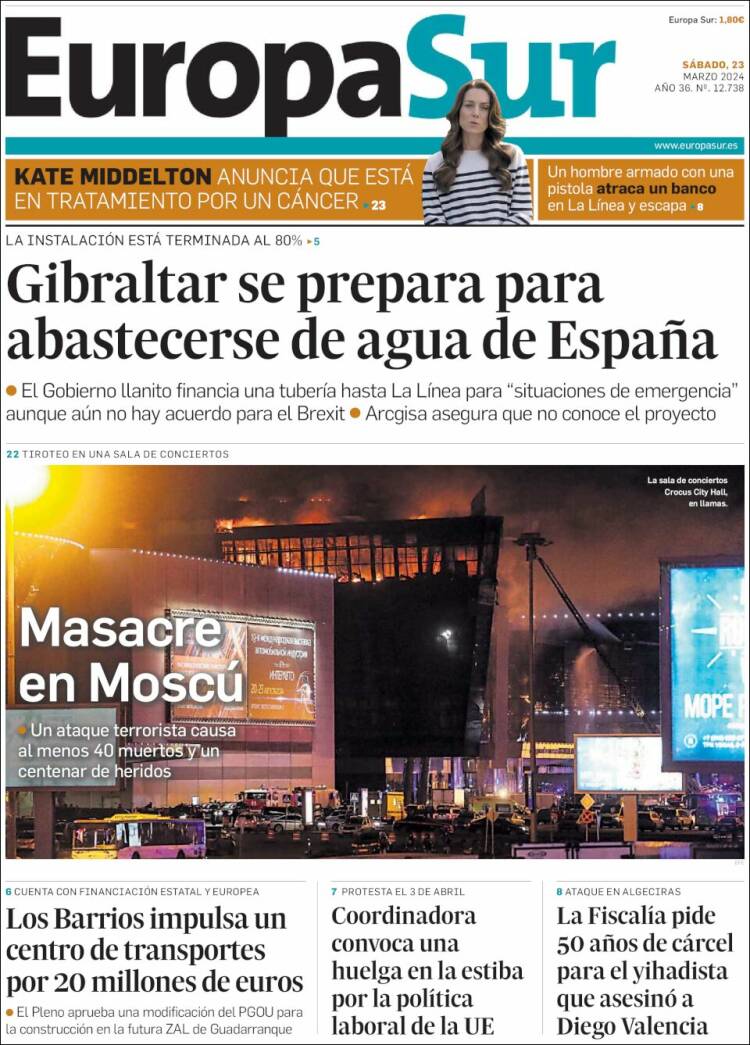 Portada de Europa Sur (España)