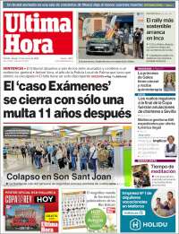 Portada de Última Hora (España)