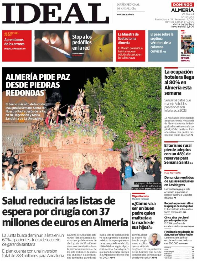 Portada de Ideal Almeria (España)