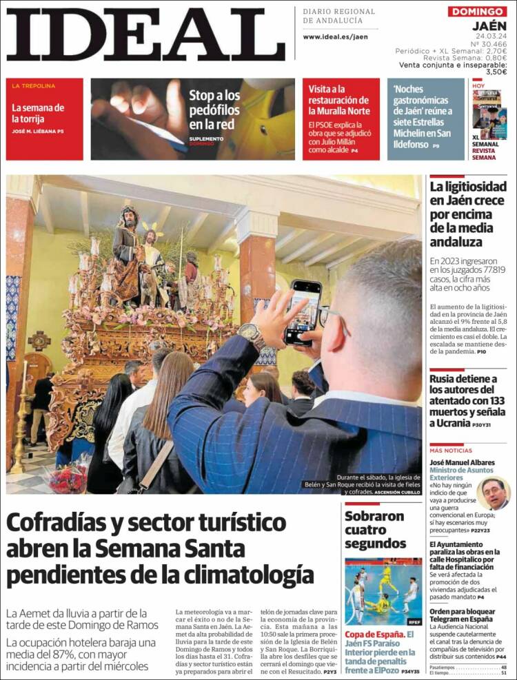 Portada de El Ideal de Jaén (España)