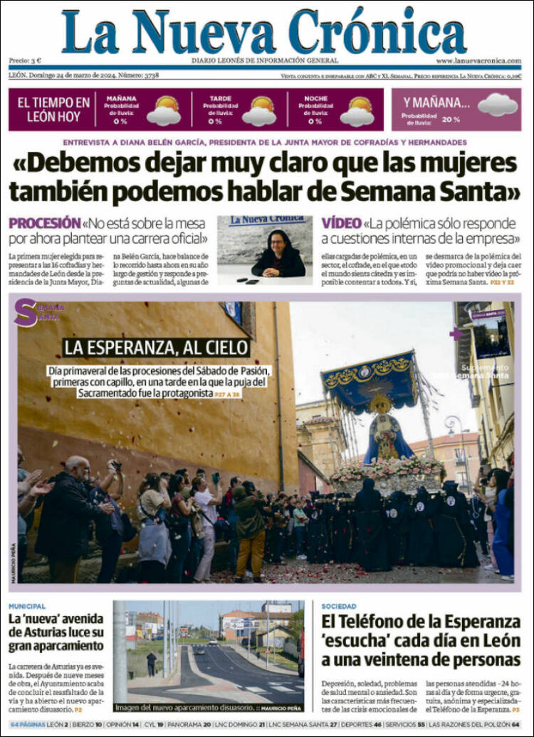 Portada de La Nueva Crónica (España)