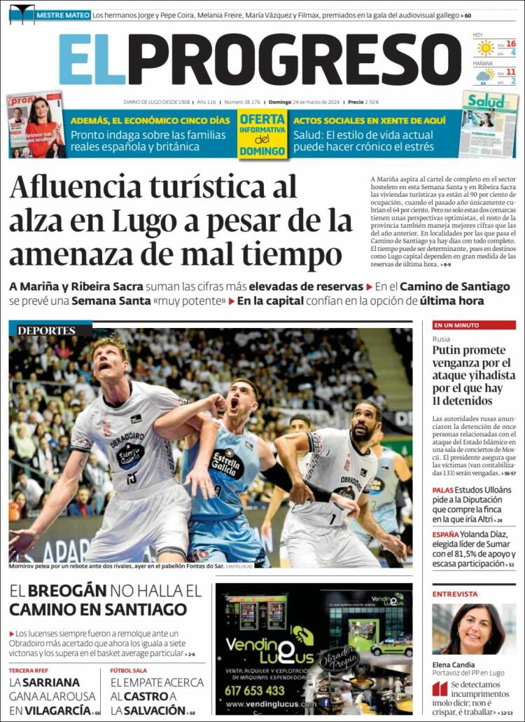 Portada de El Progreso (España)