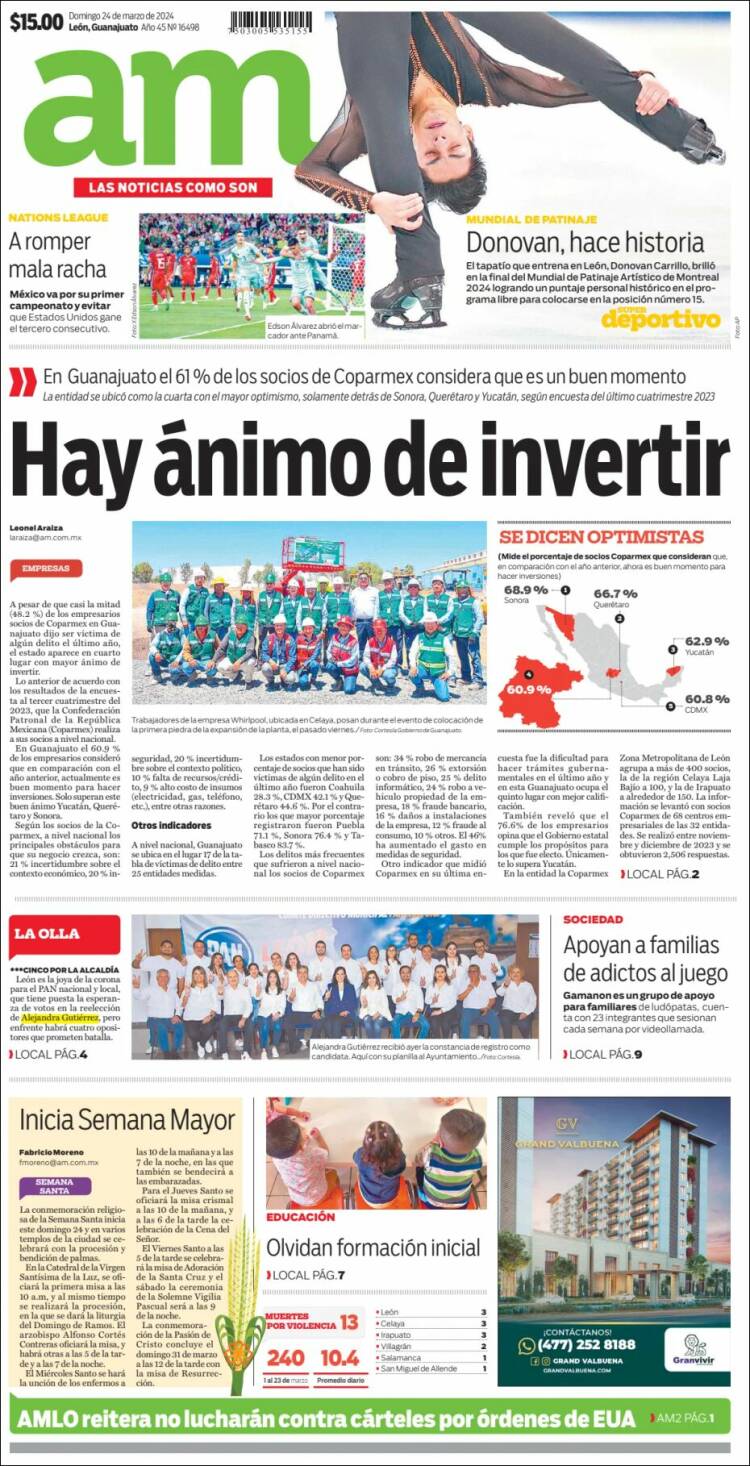 Portada de Al Día A.M. (México)