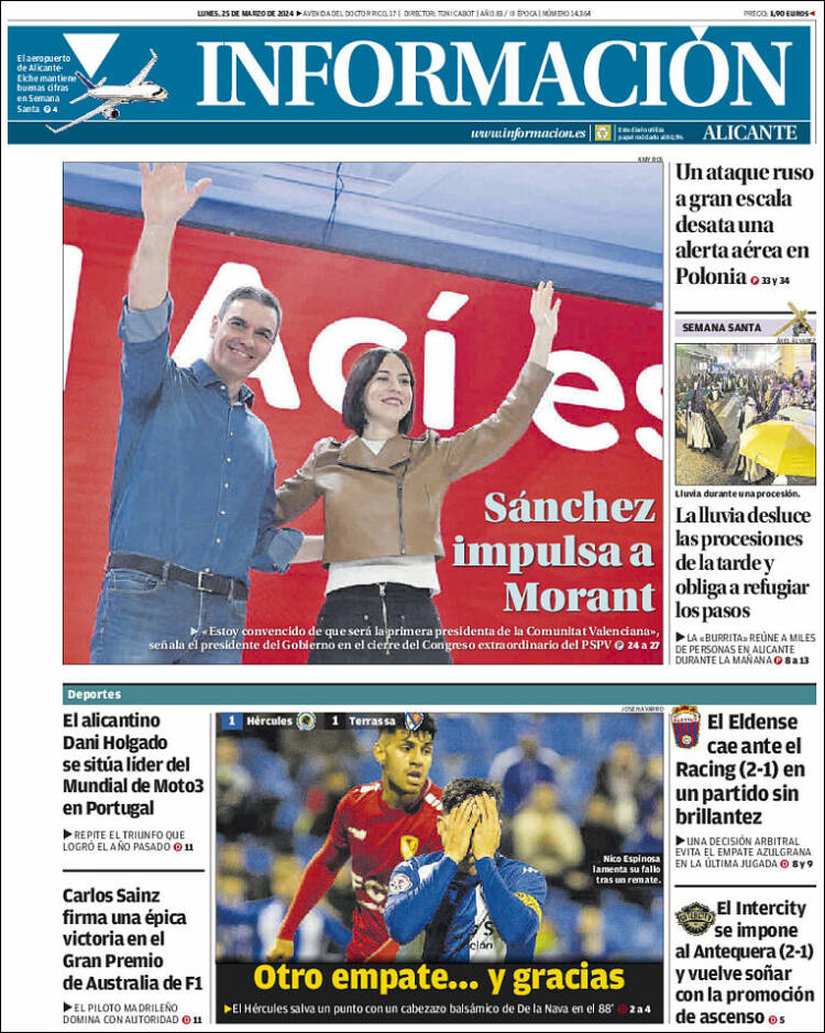 Portada de Diario Información (España)