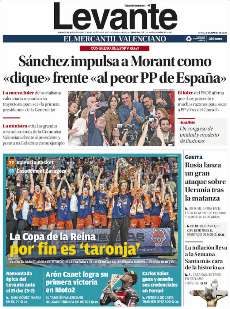 Portada de Levante (España)