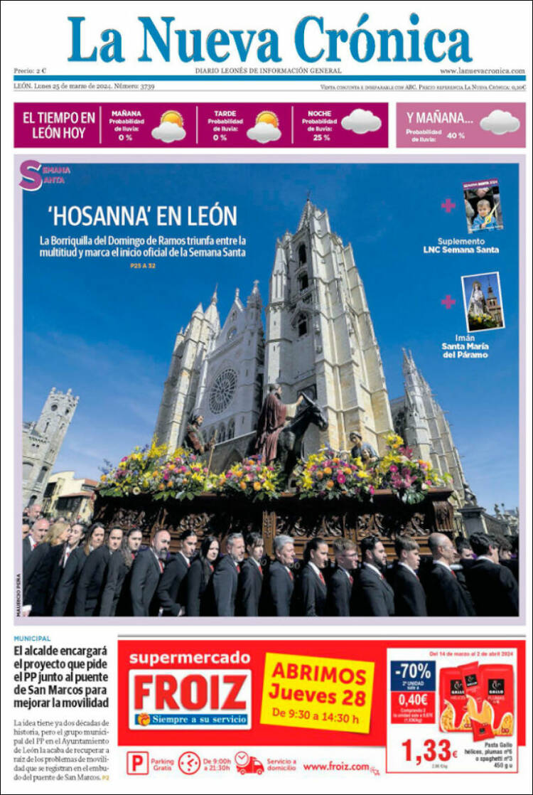 Portada de La Nueva Crónica (España)