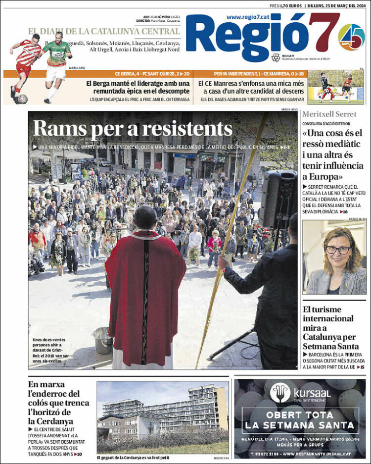 Portada de Regio7 (España)