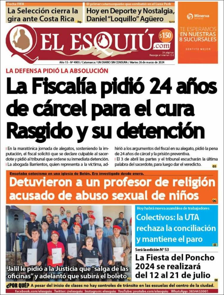 Portada de El Esquiu (Argentina)