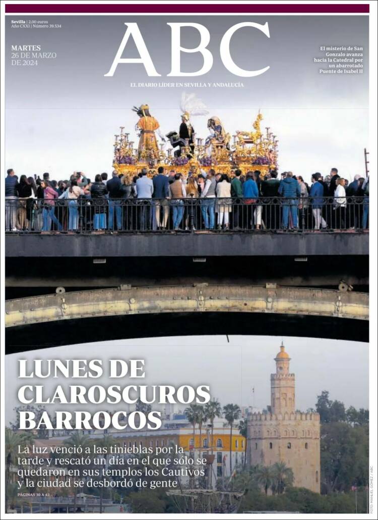 Portada de ABC - Sevilla (España)