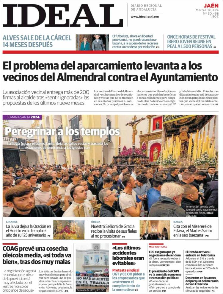 Portada de El Ideal de Jaén (España)