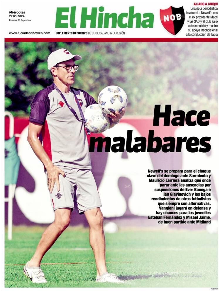 Portada de El Hincha (Argentina)