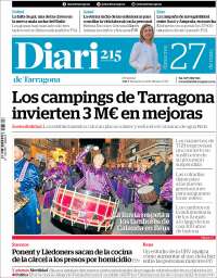 Portada de Diari de Tarragona (España)