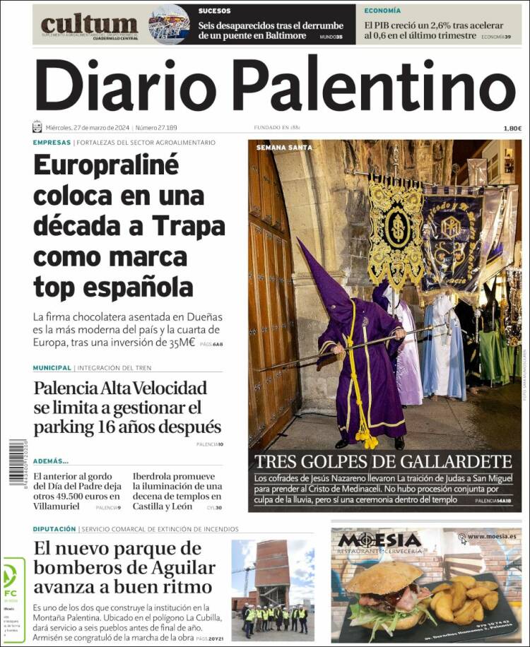 Portada de Diario Palentino (España)