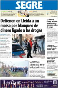 Portada de Segre  (España)