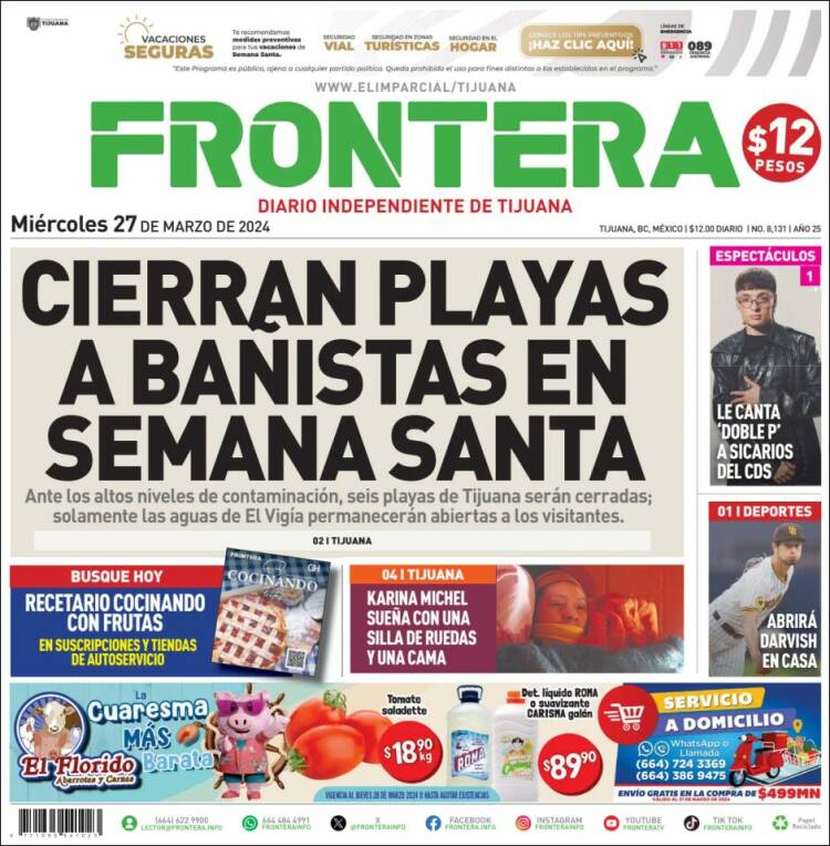 Portada de Frontera (M&eacute;xico)