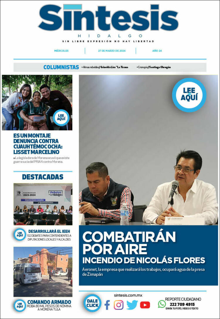 Portada de Sistesis - Hidalgo (M&eacute;xico)