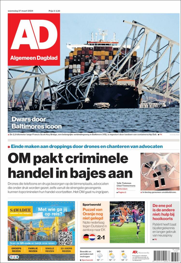 Portada de AD (Pa&iacute;ses Bajos)