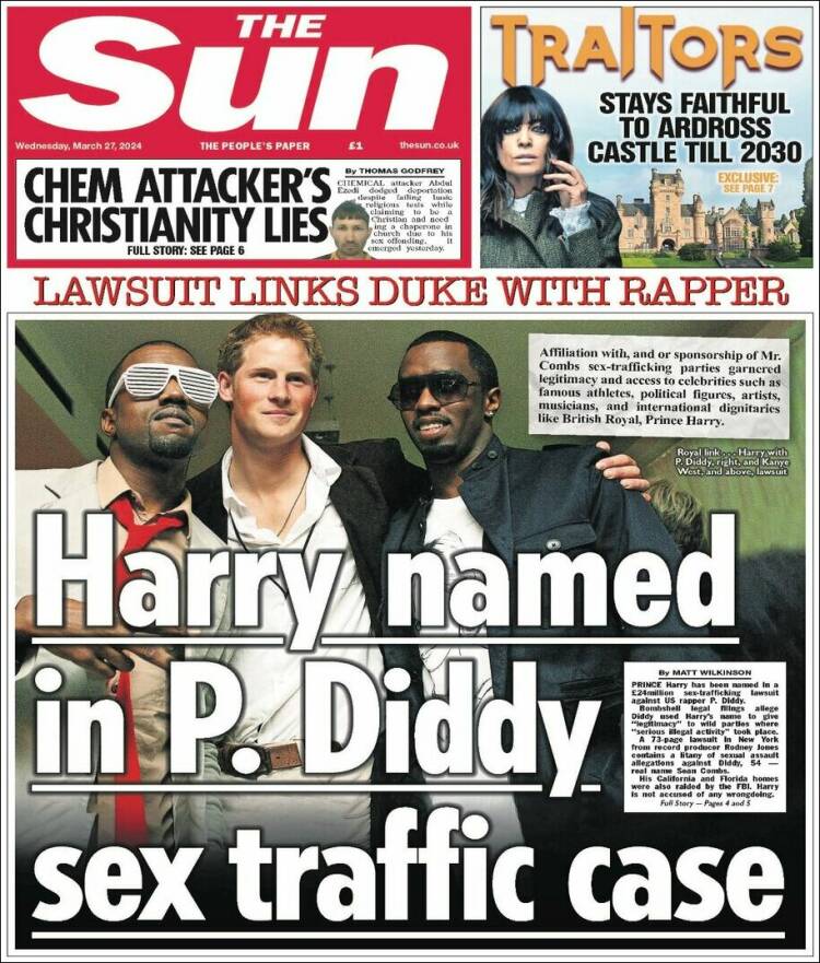 Portada de The Sun (Reino Unido)