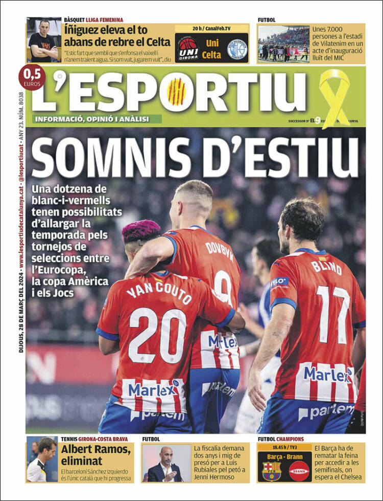 Portada de L'Esportiu : Girona (España)