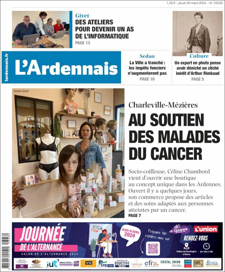 Portada de L'Ardenais (Francia)